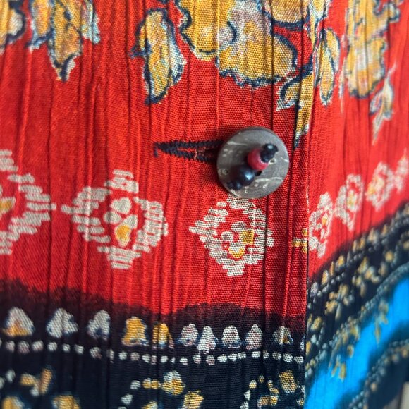 Vtg Carole Little Jacket • Women’s 10 • Beaded Colorblock Boho Hippie Designer - Picture 5 of 7